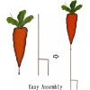 YK Decor Metal Easter Carrot Garden Stake Decorative Yard Sign