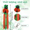 THQZLH Ladybug Spring Wind Sock - Adorable Outdoor windsocks for