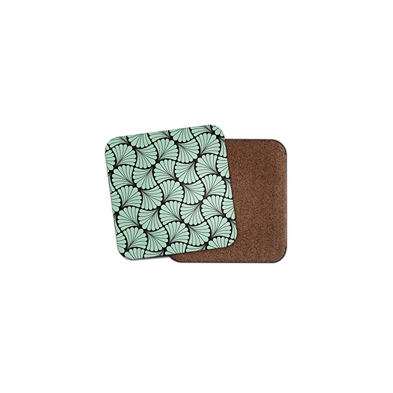 1 x Elegant Floral Art Nouveau Pattern Coaster - Wallpaper
