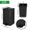 Umtiti Dog Poop Trash Can with Lid for Outdoors，3.2 Gallon