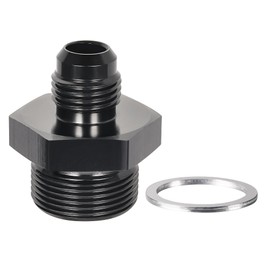 EVIL ENERGY 6AN Male Flare to 7/8-20 Male Carb Carburetor Fuel Inlet Fitting Adapter Aluminum Black