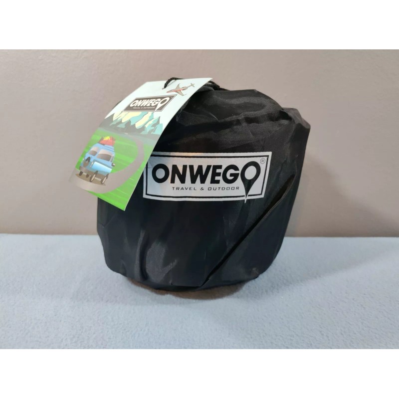 ONWEGO BLUE SELF-INFLATING TRAVEL PILLOW INFLATABLE CAMPING PILLOW 18" x