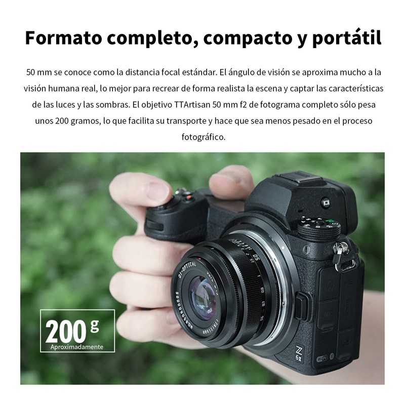 TTArtisan 50mm F2 Metal Bodied Lens Compatible with Sony E