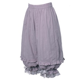 Vibsion Womens Victorian Lolita Bloomers Maid Ruffles Pumpkin Pants Bottom Cute Security Pantaloons Underpants Purple L/XL