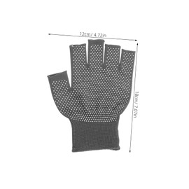 Operitacx 5Paare Fingerlose Winterhandschuhe für Damen und Herren Rutschfester Griff Atmungsaktiv Leichte Arbeitshandschuhe für Autofahren Radfahren und Wetter