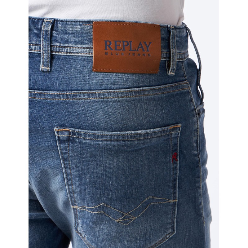 REPLAY Men's MA981Y Rbj.901 Short Denim, Medium Blue 009-1, 31W
