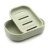 Hooiolye Set of 4 Plastic Soap Dish Container Box, Double