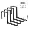 XZWMY 4-Pack Window Box Brackets,Adjustable Planter Box Brackets, Heavy Duty