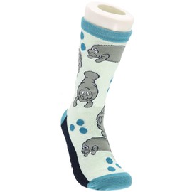 LazyOne's Men and Women's Novelty Crew Socks, Funny Crew Socks For Men and Women (Manatee)