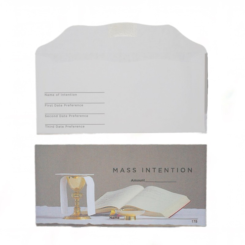 Mountain Valley Printing Mass Intention Offering Envelopes for Church (100)