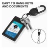 ROSYLEVE Retractable Key Chain with 60 cm Carabiner Hook Key
