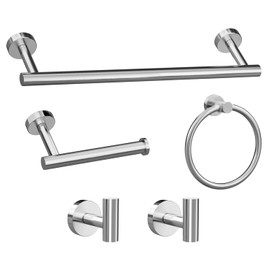 10-Pieces Brushed Nickel Bathroom Accessories Set, Stainless Steel Bathroom Hardware Set, Bath Towel Bar Set, Towel Racks for Bathroom Wall Mounted.