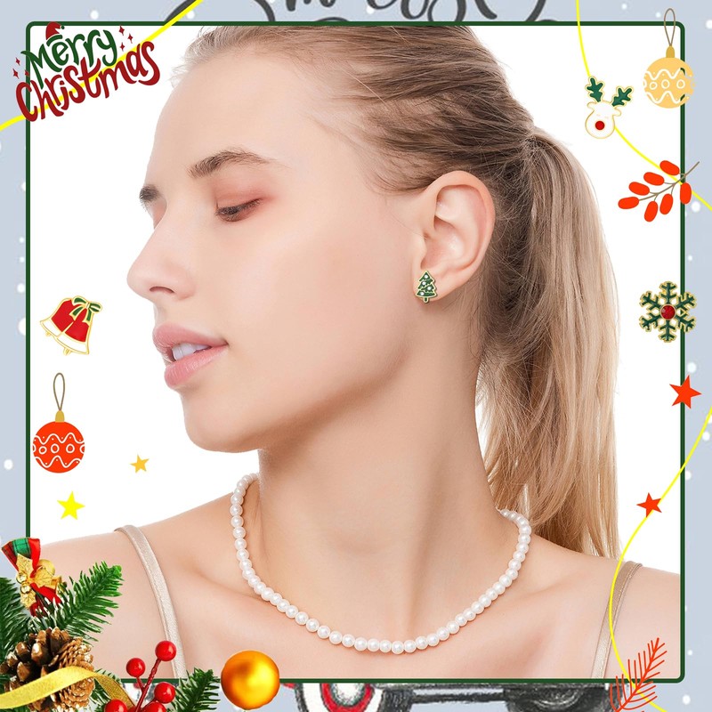 20 Pairs Christmas Earrings for Women, Holiday Xmas Earrings Set