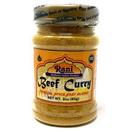 Rani Beef Curry Masala Indian 10-Spice Blend 3oz (85g) PET Jar ~ All Natural | Vegan | No Colors | Gluten Friendly | NON-GMO | Indian Origin