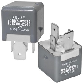 2PCS Automotive Relay 90987-02025 156700-2540 – 12V 80A 4-Pins Power Relay, Compatible with Toyota, Lexus Vehicles - Replaces 90080-87024 156700-2960 567-0003
