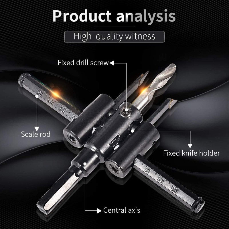 ZOYUBS Free Cone Carbide Free Cone for Charging Drills, Circular