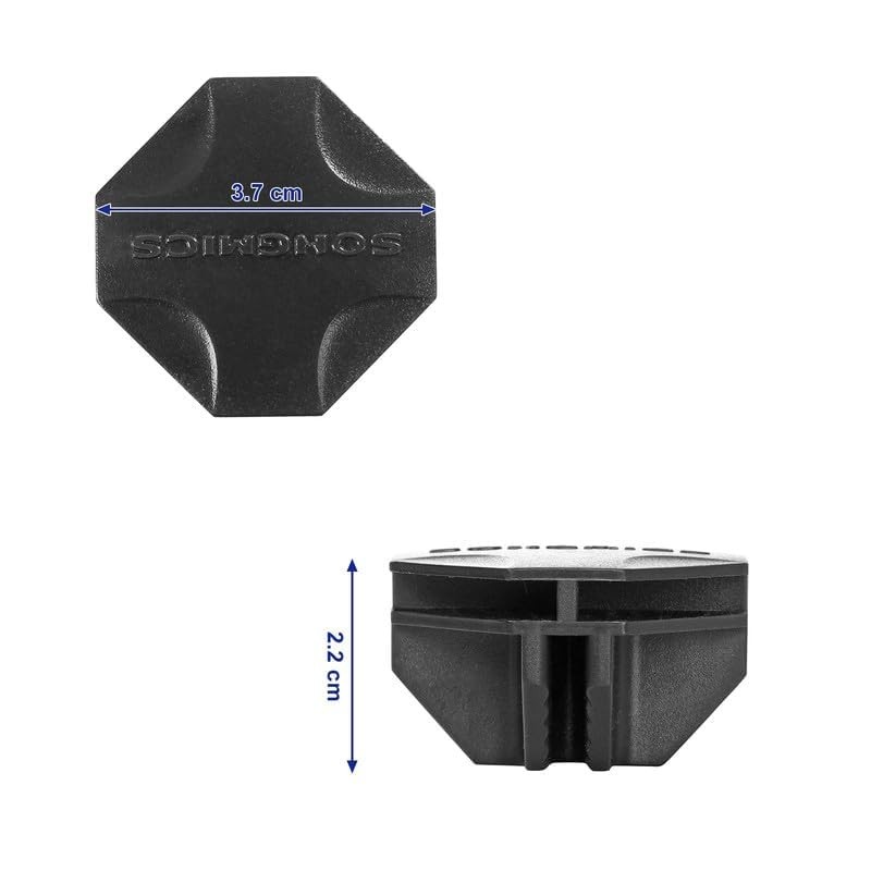 SONGMICS ALPC0B-20V1 Plastic Connectors for DIY Boltless Shelving System Black