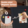 SELEAD Double Sided Magnetic Chalkboard Easel Sign with Stand -