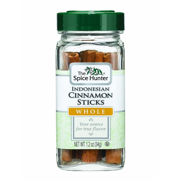 The Spice Hunter Indonesian Cinnamon Sticks, 1.2 oz. jar