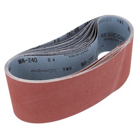 KYOCERA WA#240 6611211 Former Ryobi Endless Belt Sanders for BE-3210 B-7076, Set of 10, 3.0 x 21.1 inches (76 x 533 mm)