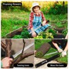 HALNKSZDDD Stainless Steel Garden Insulation Knife with Red Handle, 11"