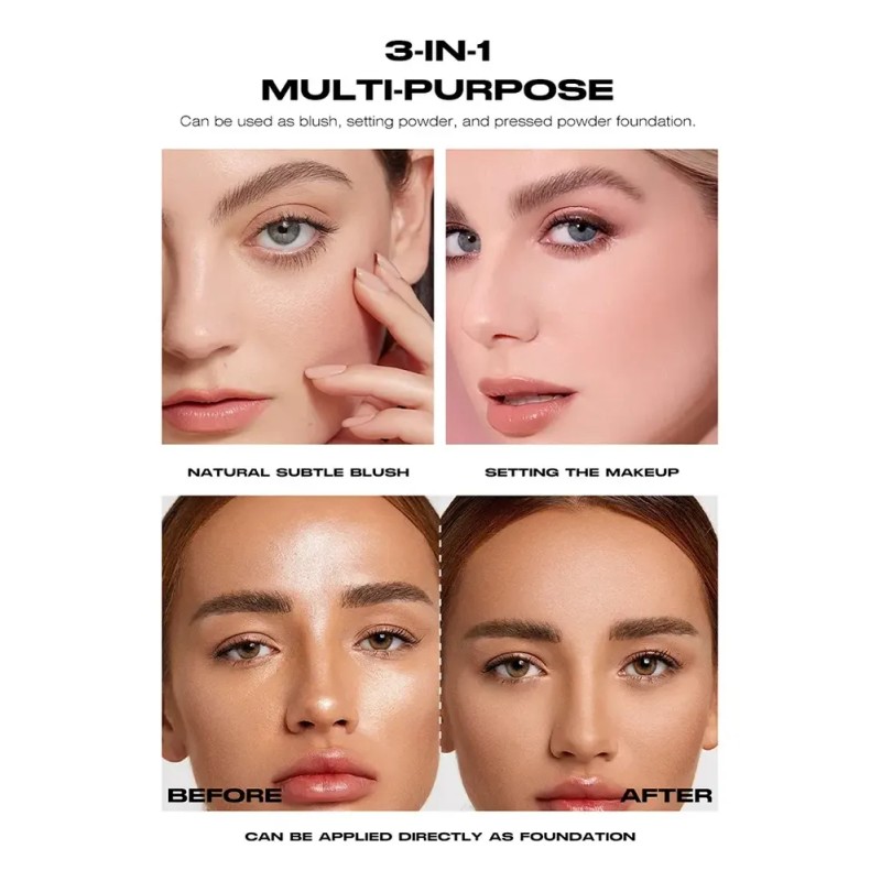 D2260523-4-1 Polvo Compacto Horneado 3 En 1 Matificante