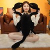 Simulation Black Scorpion Plush Toys Animal Dolls Stuffed Soft Real