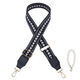 LROEZR Purse Shoulder Strap Replacement Adjustable Belt Crossbody Canvas Guitar Strap for Bag Handbags Wide 1.5 inch (Wide: 1.5"(3.8cm) Style - 1)