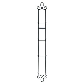 TRIPAR Augusta 4 Tier Vertical Black Plate Rack for Collectible Plates, Plaques, Dishes, & China