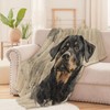 Rottweiler Dog Throw Blanket for Boys Girls Kids Adults Women,