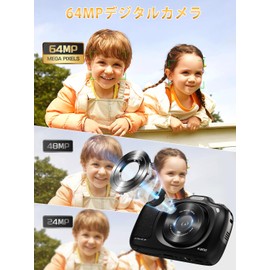 NBD 4K 64MP Digital Camera with 16x Zoom Autofocus Condigi | LED Flash (Black)