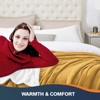Walensee Sherpa Fleece Blanket (Twin Size 60”x80” Honey Gold) Plush
