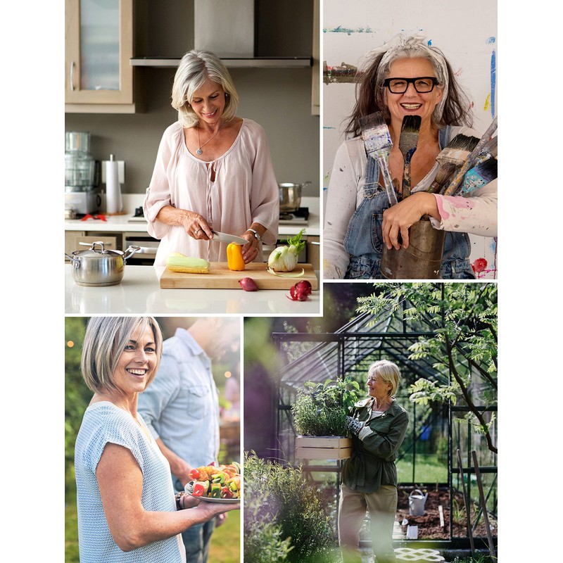 APRONNER Cozy Adjustable Cross Back Aprons for Women with Pockets