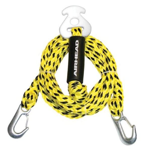 Airhead Watersports Heavy Duty Tow Harness | 4 Rider - 16 Feet, Yellow and Black, 192 inches