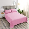 Ghooss Pink Bed Sheet Set with Deep Pocket,Super Soft Microfiber