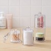 Feelava 3 Pcs Clear Acrylic Cotton Ball Holder Cotton Swab
