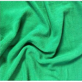 FabricLA Fleece Fabric | 9" x 60" Wide Wide | Soft Anti-Pill Polar Fleece Fabric | Fleece Material Blanket, Throw, Poncho, Pillow Cover, Booties - Kelly Green Fleece