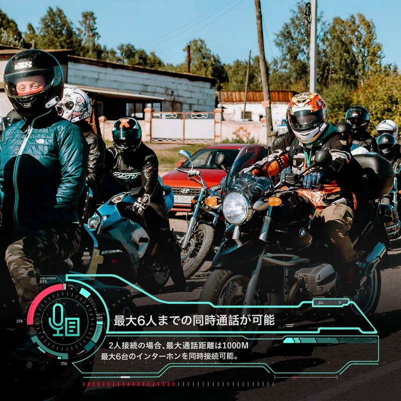 TNICER T2 Income Bluetooth 5.2 Income Bike Communication Device, 6