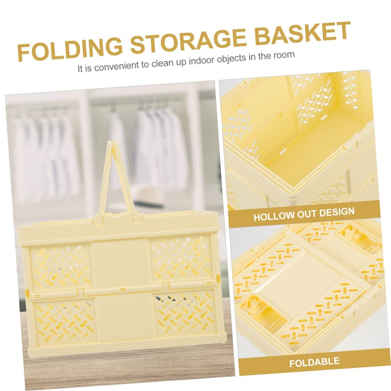 COLLBATH Collapsible Storage Bin for Home Organization Multifunctional Snack Basket