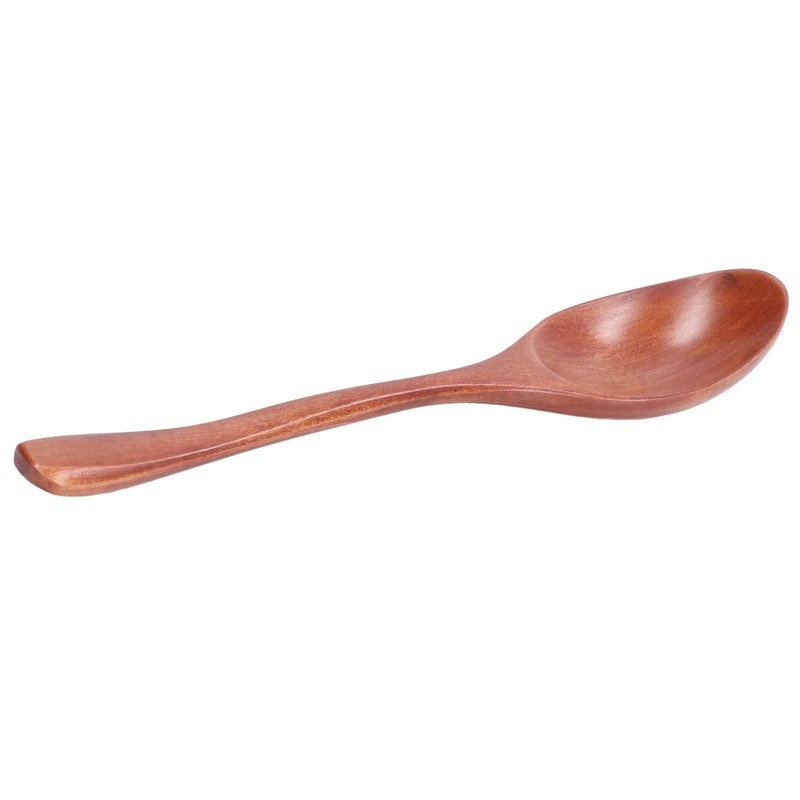 Wooden Spoon, Portable Rice Soup Dessert Spoon Kitchen Utensil for