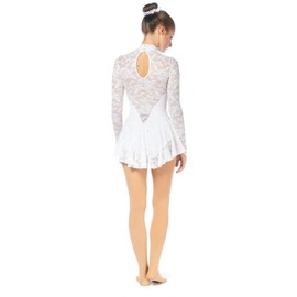 SKATE GURU SAGESTER Style: 202 Figure Skating Dress/Color: White, Size: 3