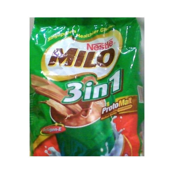 Nestle MILO 3 in 1 Chocolate Malt Drink (1 Pack (18 Sachets))