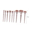 TOVINANNA 9pcs Electroplating Makeup Brush Nylon Bristles for Blush and