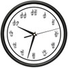 Sign Language Wall Clock Speech Silent Silence Body Language Manual
