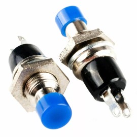 Unbranded 1x Momentary Push Button Switch 7MM Press 5 Colors to Choose From - Blue