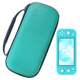 RDFJ Switch Lite Dedicated Storage Pouch, Carrying Case for Switch Lite, NSL Storage Bag for Outings and Travel, Nylon Material, Dustproof, Dirt-Proof, Shockproof, 10 Carts, Cable and Earphones, EVA