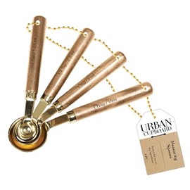 Urban Cupboard Measuring Spoons, Gold, Standard Measurements, 1 set