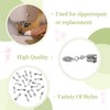 Cheriswelry 20pcs Flower Metal Zipper Pull Replacement Zippers Sliders for