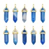 BEEFLYING 10 Pcs Bullet Shape Healing Pointed Natural Agate Pointed