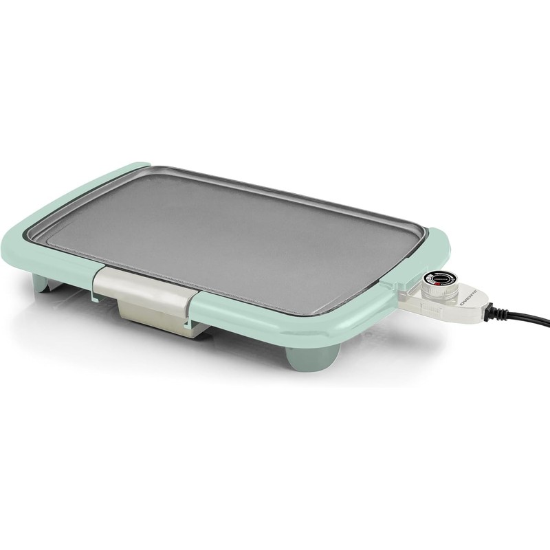 OVENTE Electric Griddle with 16 x 10 Inch Flat Non-Stick